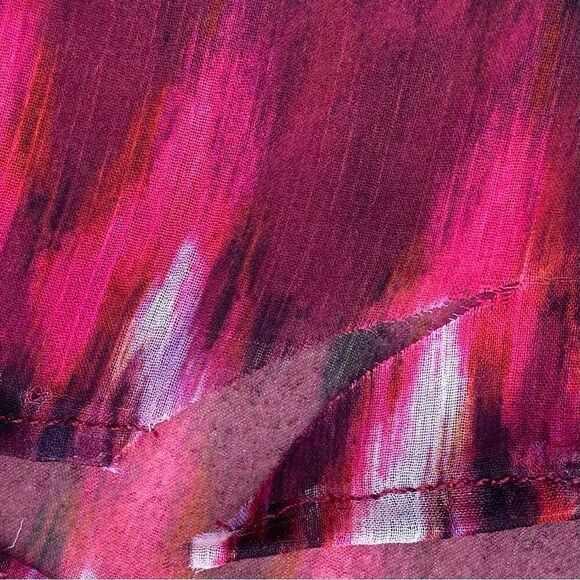 NWT New MISA Los Angeles PIA Chiffon Sheer Pull On Wide Leg Pants Small Boho - Picture 8 of 8